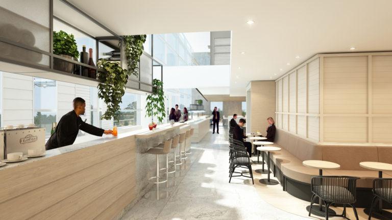 Así será el nuevo salón ejecutivo de la aerolínea Qantas en el aeropuerto de Brisbane