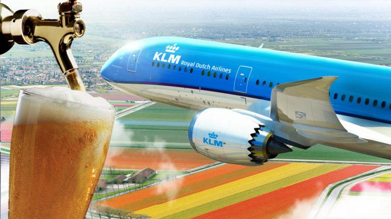KLM y Heineken llevan por primera vez cerveza de barril a los aviones