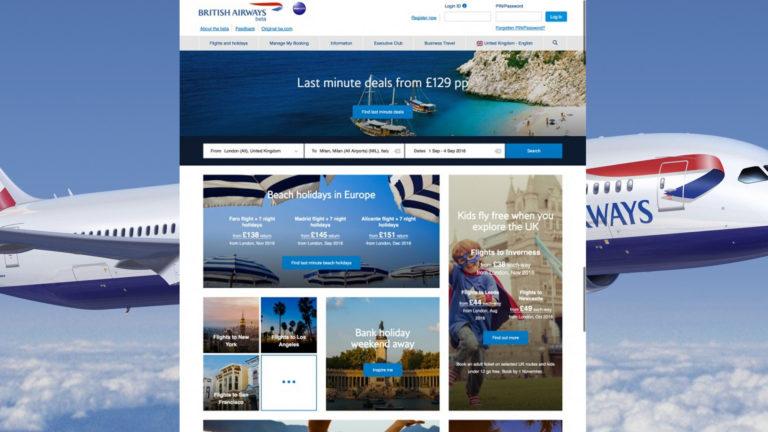 British Airways rediseña su sitio web