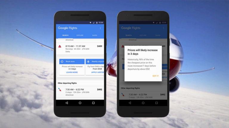 Google Flights nos avisa si el precio de un vuelo subirá, antes de que suceda