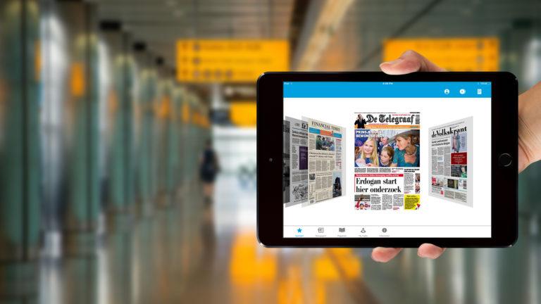 KLM lanzó una app móvil con diarios gratuitos