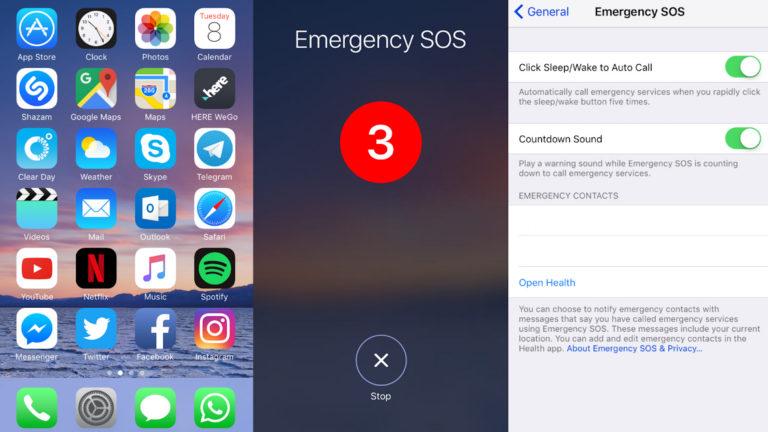 La nueva versión de iOS trae un “botón de alerta” para los usuarios del iPhone