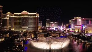 El increíble show de drones y luces de Intel en Las Vegas