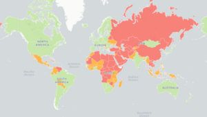 Los países más y menos libres del mundo