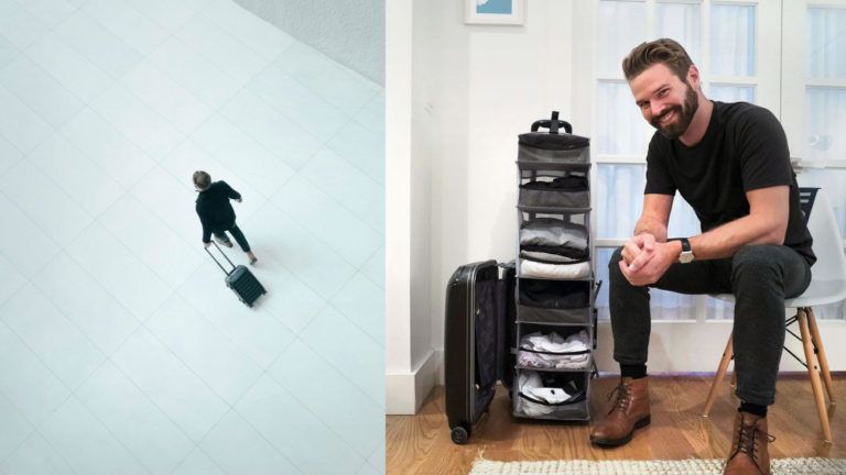 La maleta con estantes es ideal para los menos organizados: video