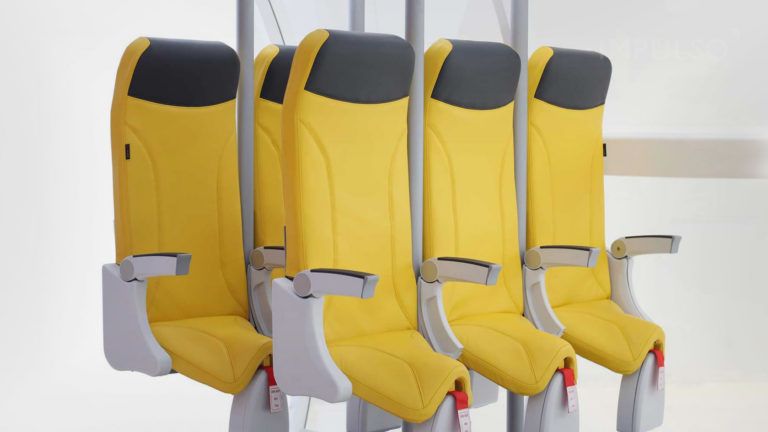 En el futuro, los asientos de los aviones se parecerán a los de una montaña rusa