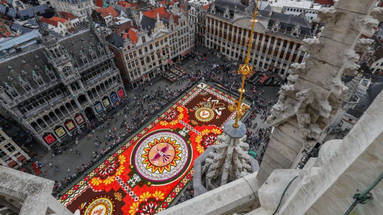 La espectacular alfombra de flores de Bruselas dedicada a Guanajuato, México