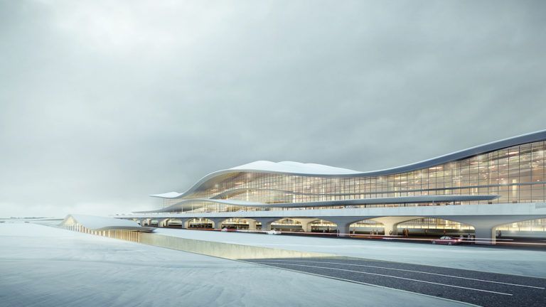 Este es uno de los aeropuertos más revolucionarios con forma de montaña