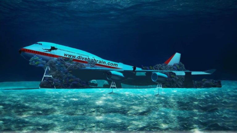 El parque submarino más grande del mundo tendrá un Boeing 747 bajo el agua