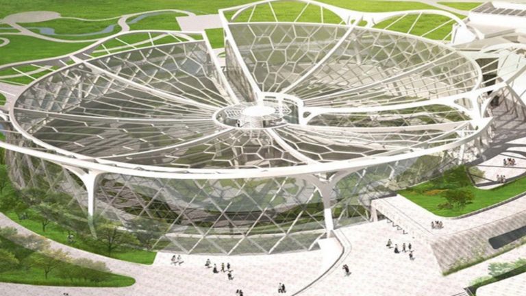 Este es el impresionante nuevo Parque Botánico de Seúl con techo en forma de flor