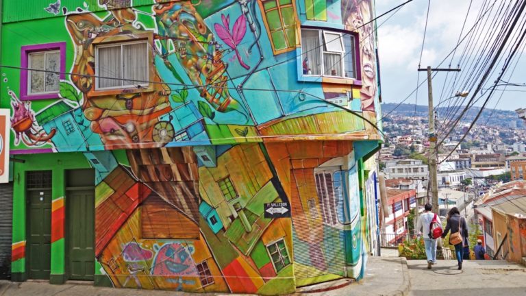 La ruta del arte callejero en Valparaíso