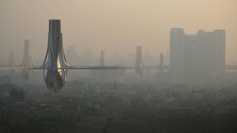 Quieren construir torres gigantes para limpiar el smog en la India