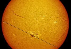 Los horarios para ver el tránsito de Mercurio por delante del Sol