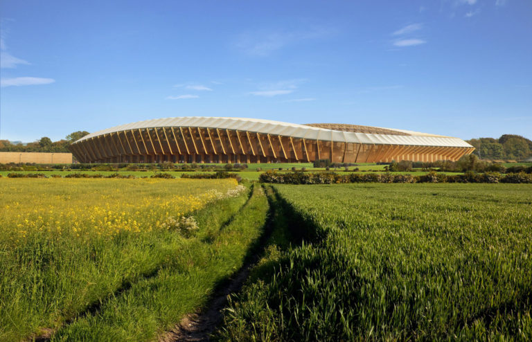 Fútbol inglés: así es el nuevo estadio construido totalmente en madera