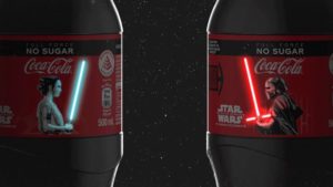Las increíbles botellas Star Wars de Coca-Cola con pantallas led