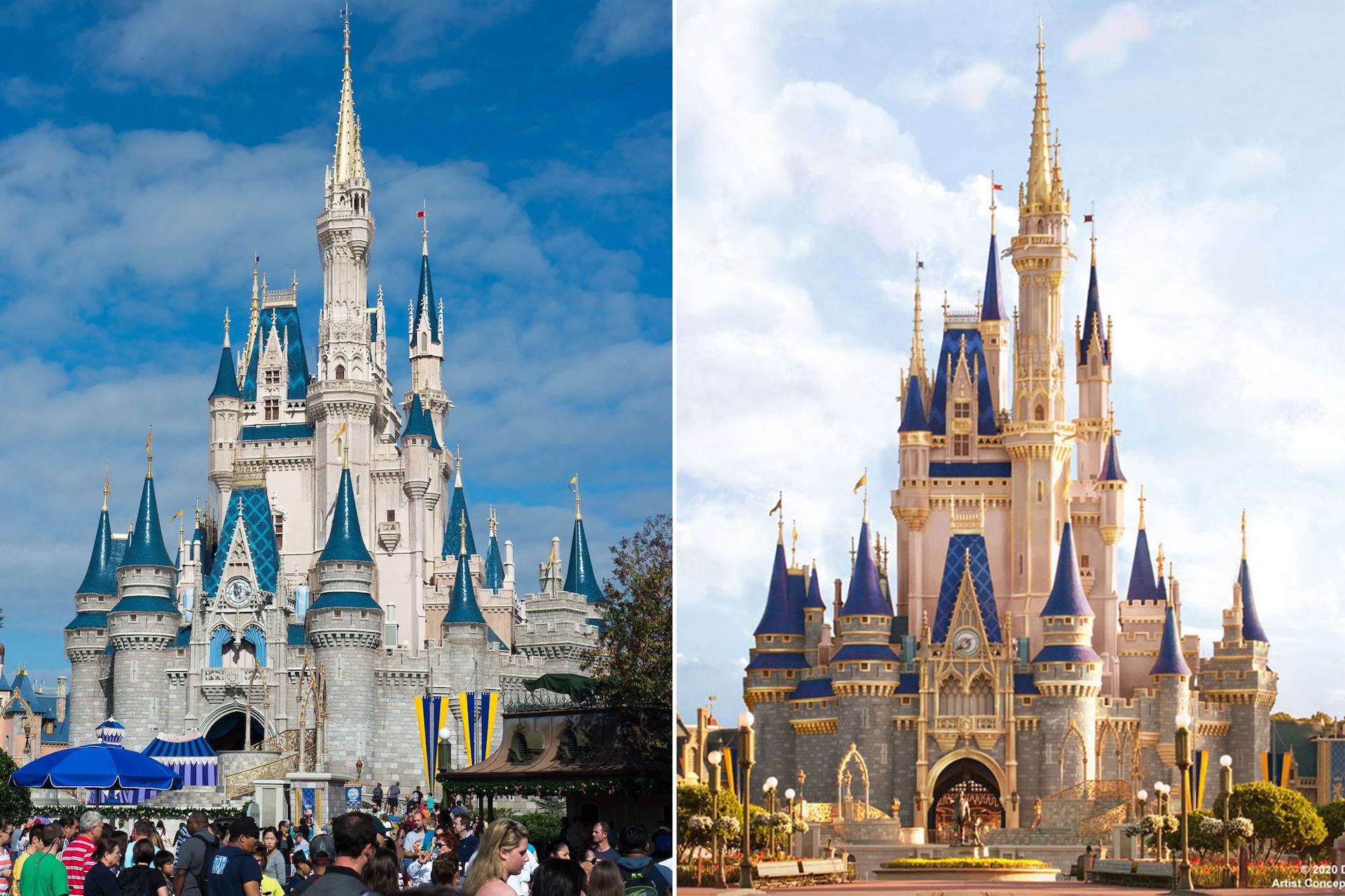 Así quedará el renovado Castillo de la Cenicienta en Disney World