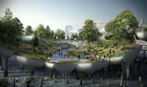 Así será Little Island: el nuevo parque flotante de Nueva York