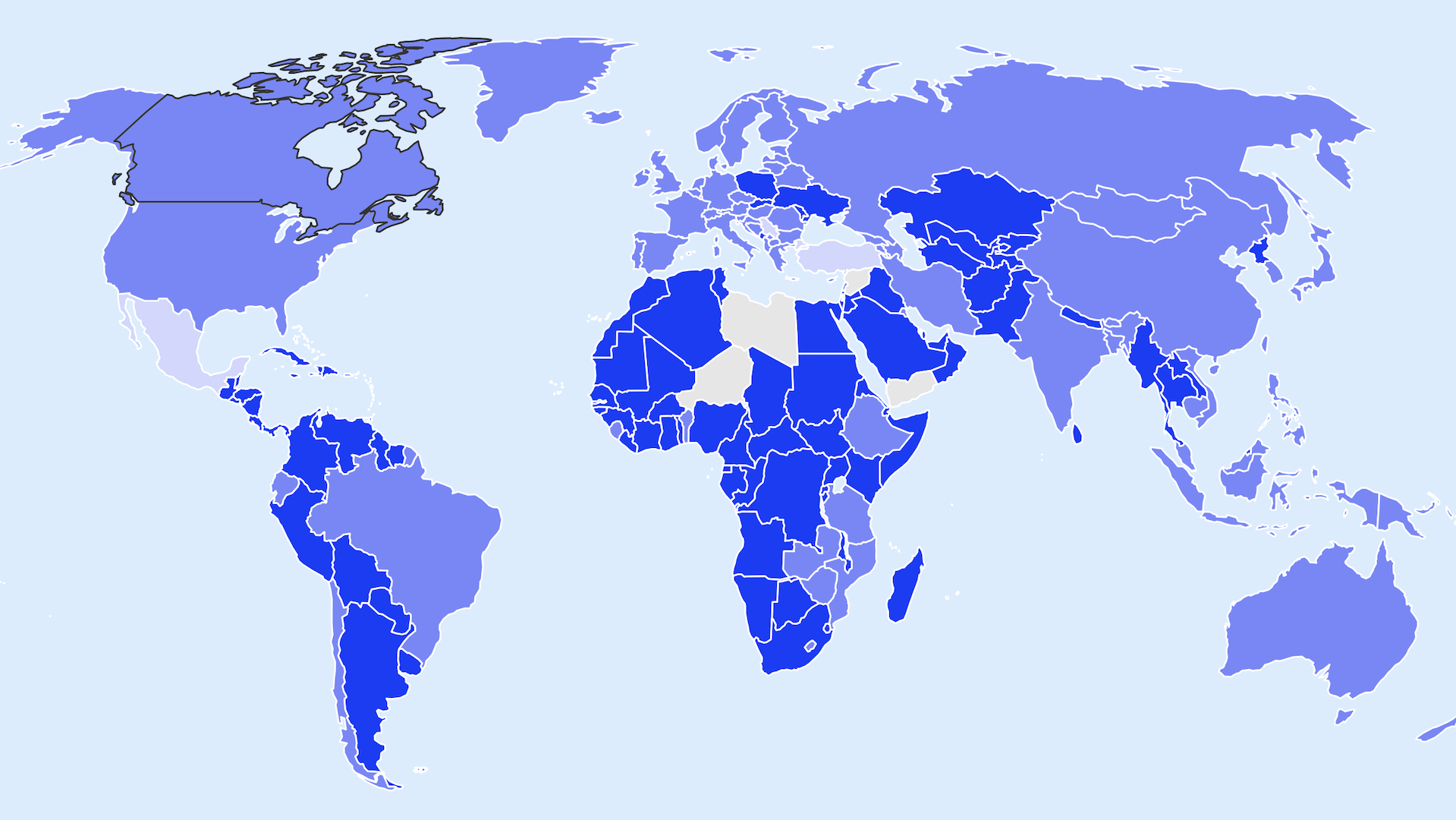 El mapa que muestra a qué países se puede volver a viajar
