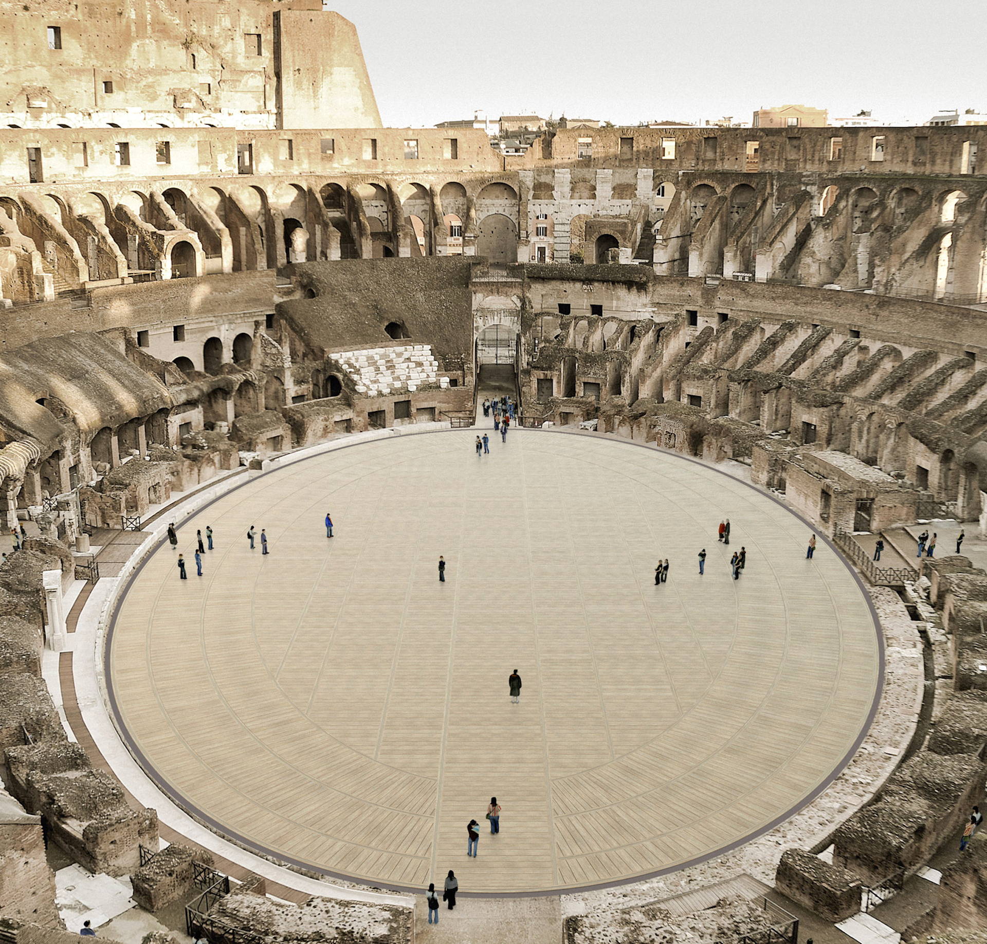Remodelarán el Coliseo de Roma para tener un suelo móvil: video