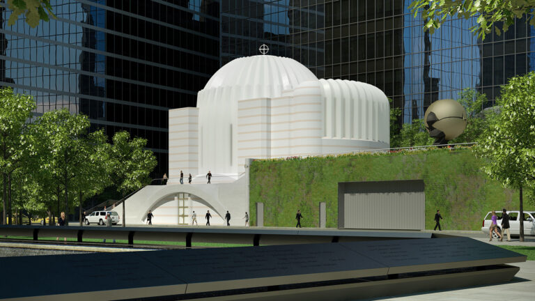 Así quedará la iglesia St. Nicholas frente al One World Trade Center