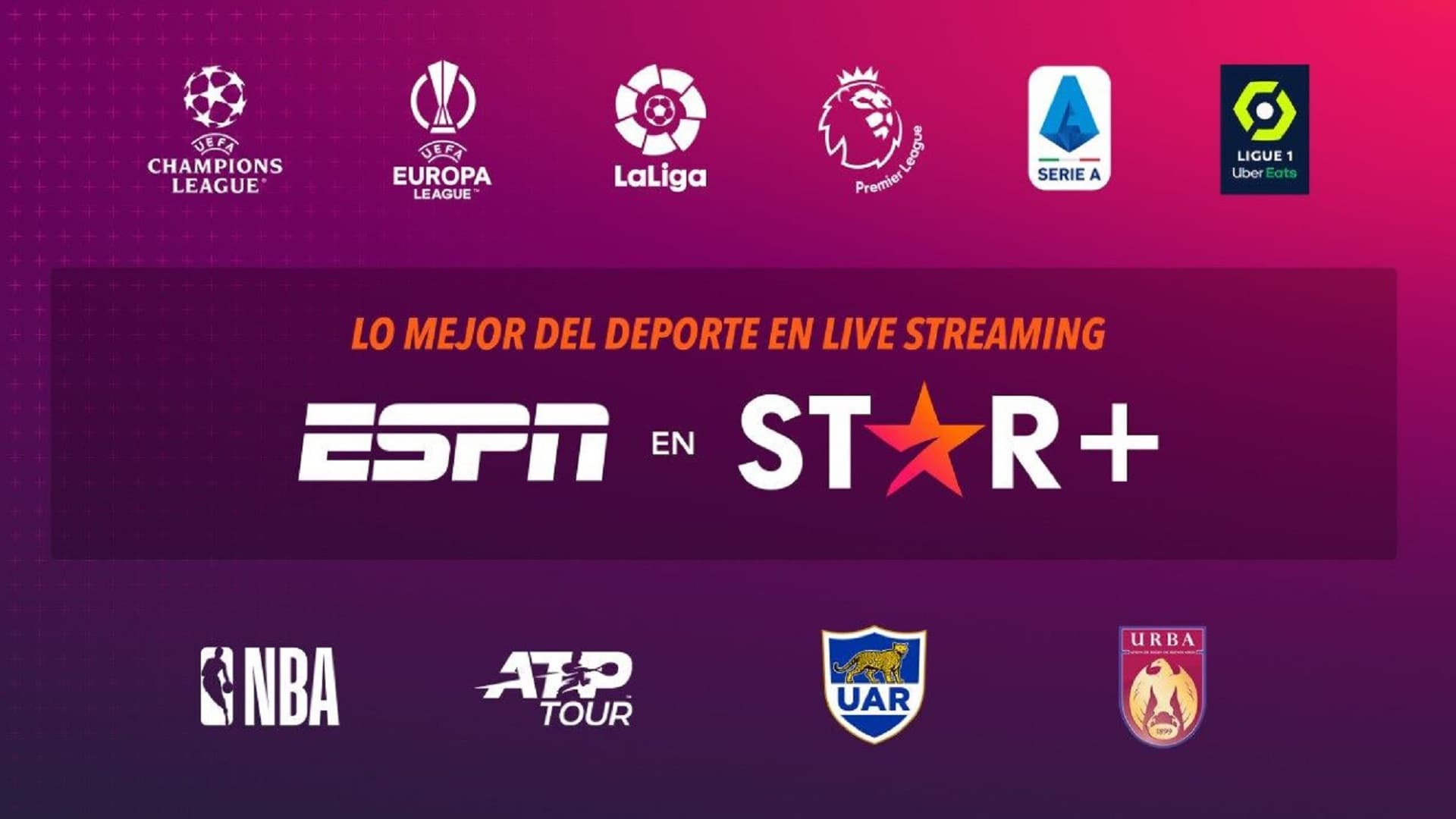 Estos son los torneos y ligas de ESPN para ver en Star Plus Argentina