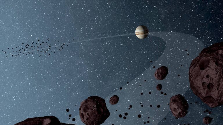 ¿Qué son los asteroides troyanos y cómo recibieron sus nombres?