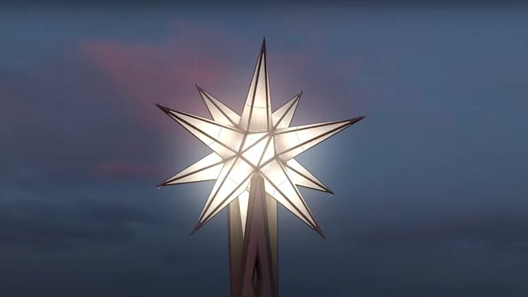 La Sagrada Familia terminó su nueva estrella de la Virgen María: video