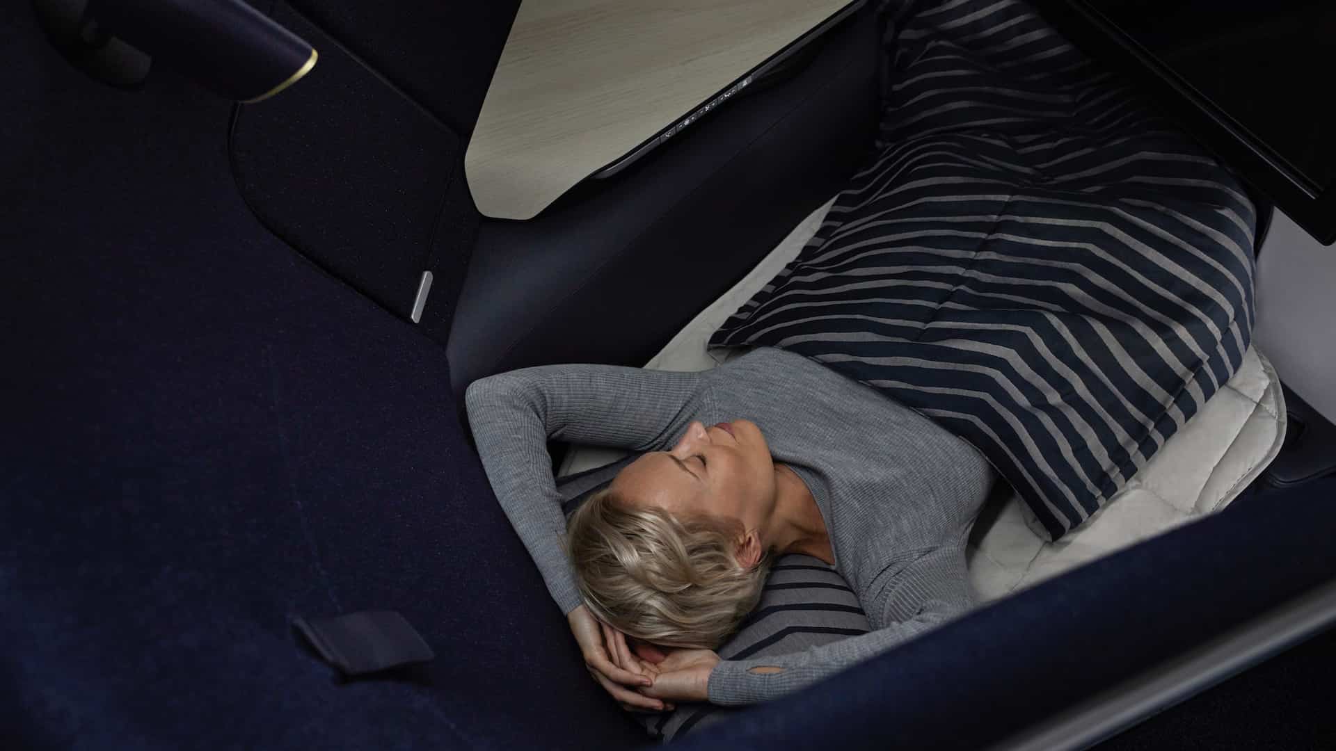 Los nuevos asientos en Business de Finnair que parecen un sillón de living
