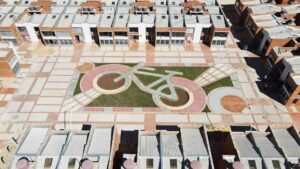 El parque con forma de bicicleta en Colombia: imágenes