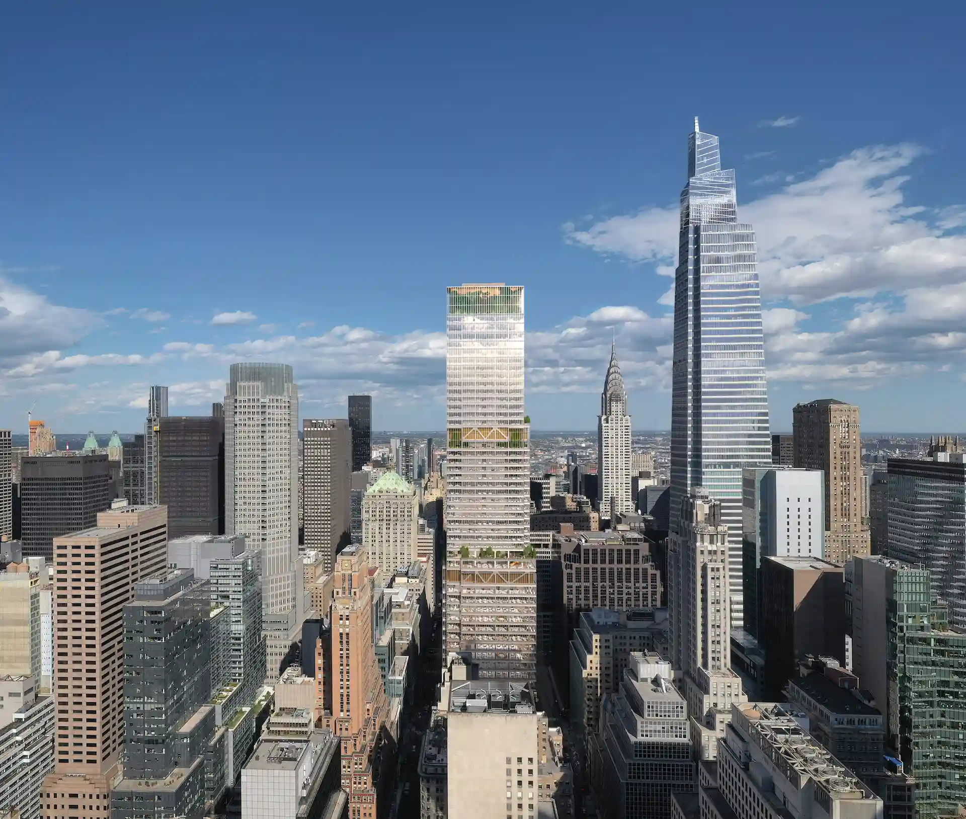 Nueva York suma nuevo rascacielos superalto frente a Grand Central Terminal