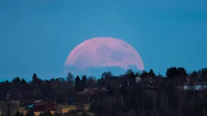 ¿Cuándo es la luna llena rosa y por qué tiene ese nombre?