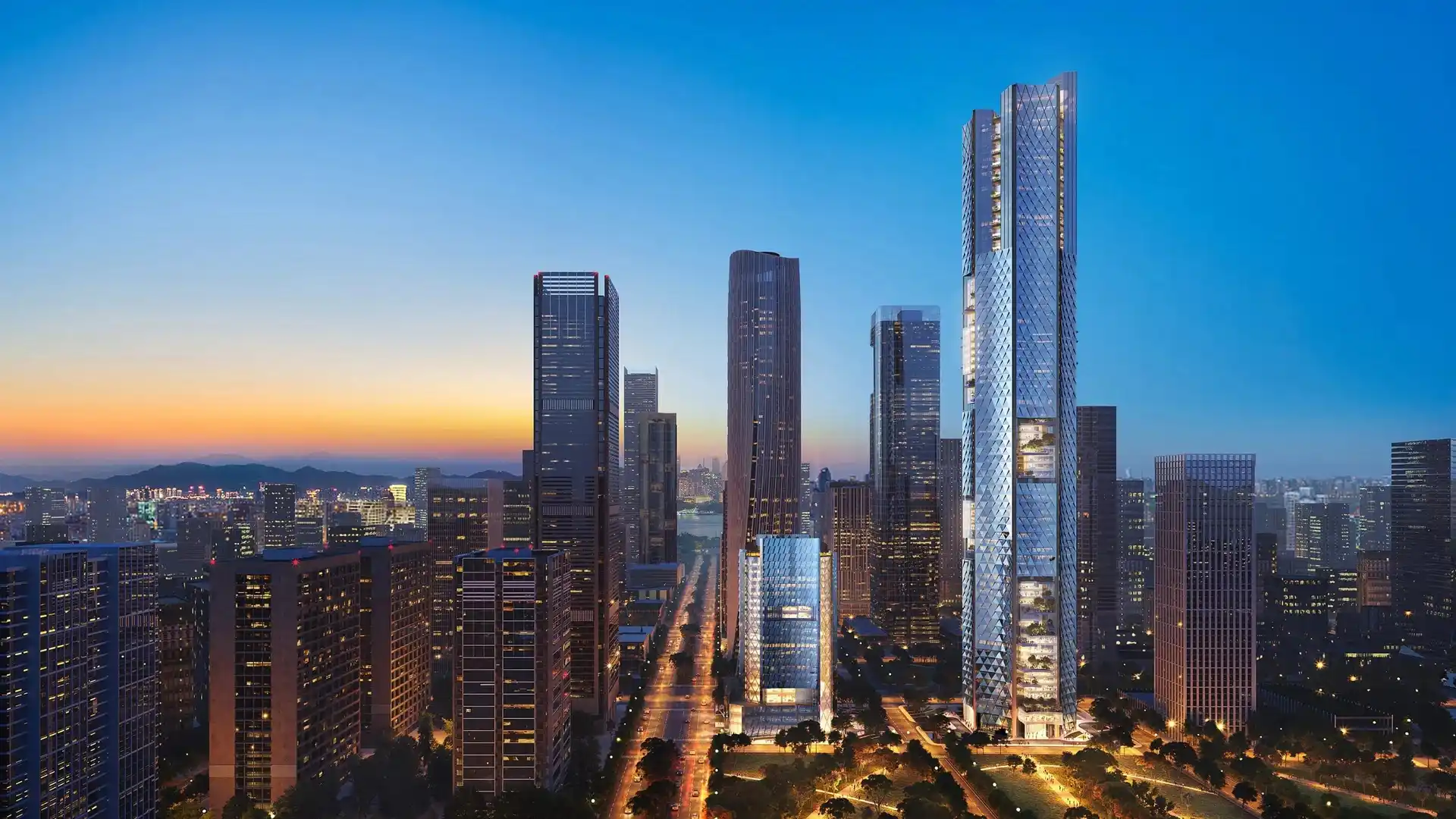 Nanjing Nexus: así será el nuevo rascacielos super alto en China
