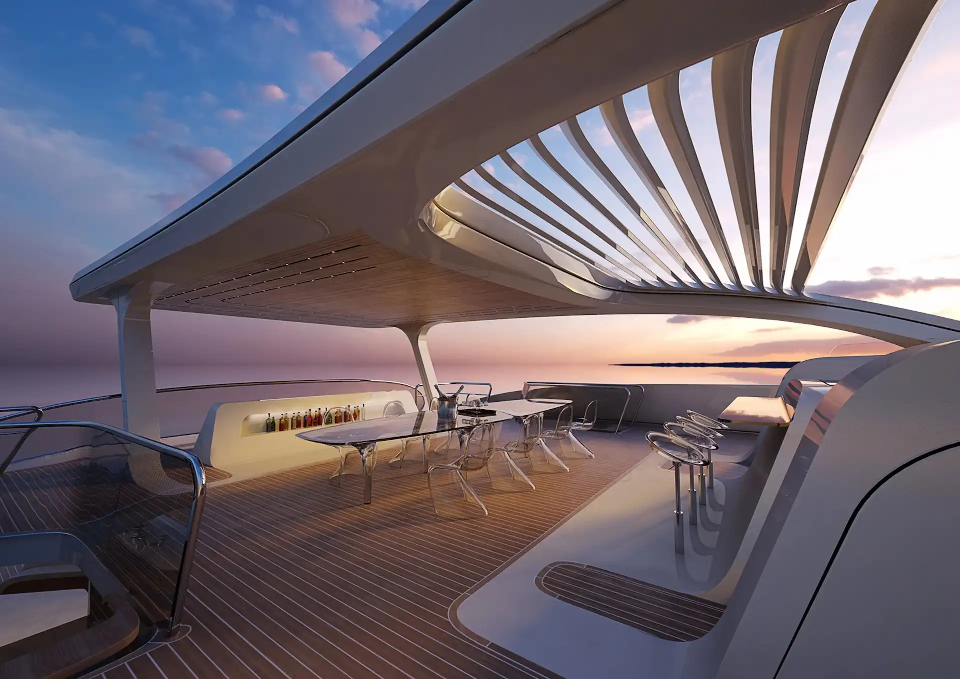 Así es Oneiric: el increíble yate con paneles solares diseñado por Zaha Hadid