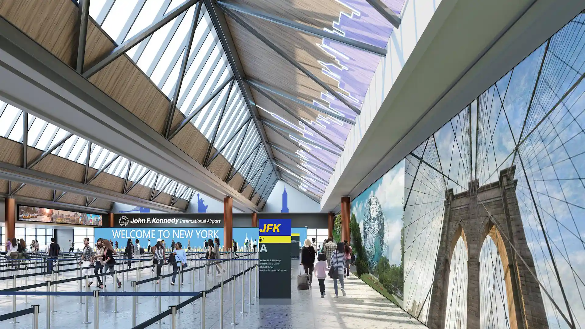 Así será la nueva Terminal 1 del aeropuerto JFK de Nueva York, en imágenes