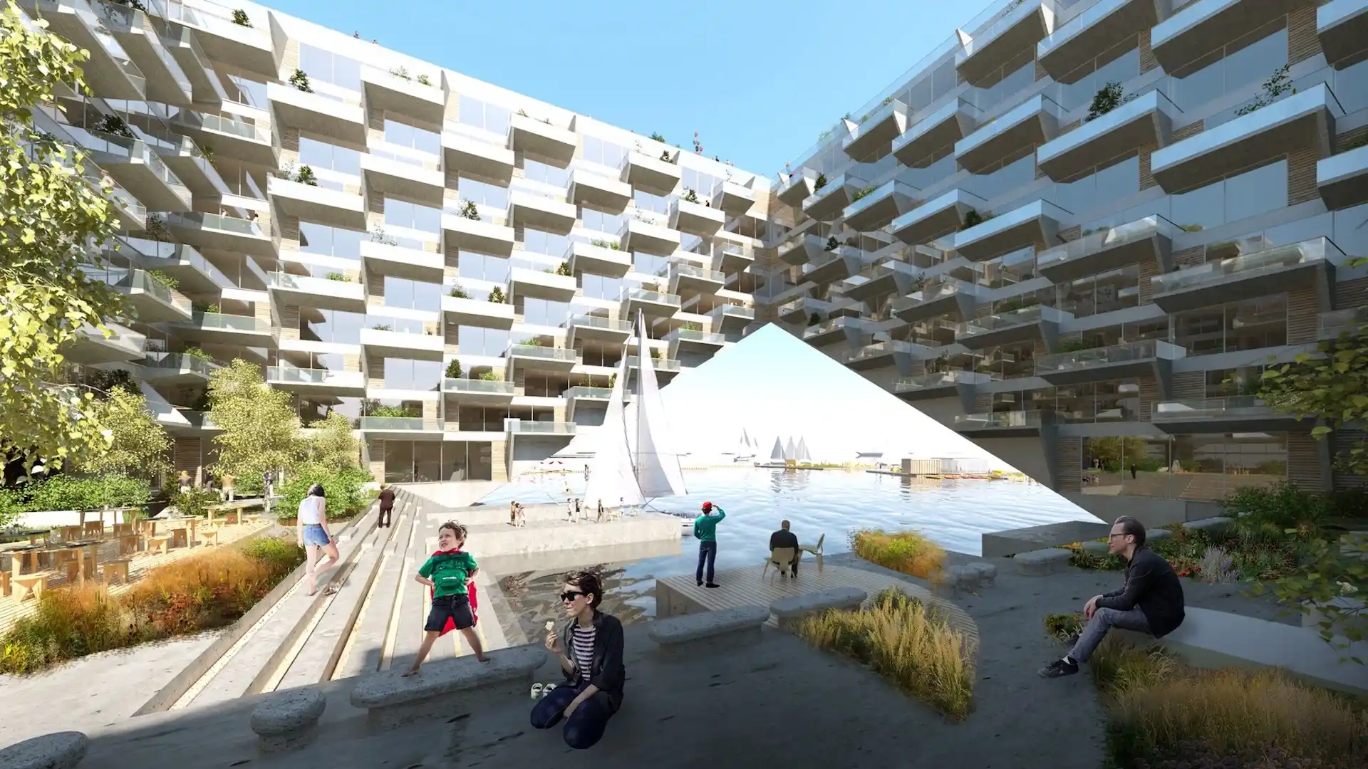 Sluishuis: el increíble edificio de viviendas flotante en Ámsterdam en imágenes
