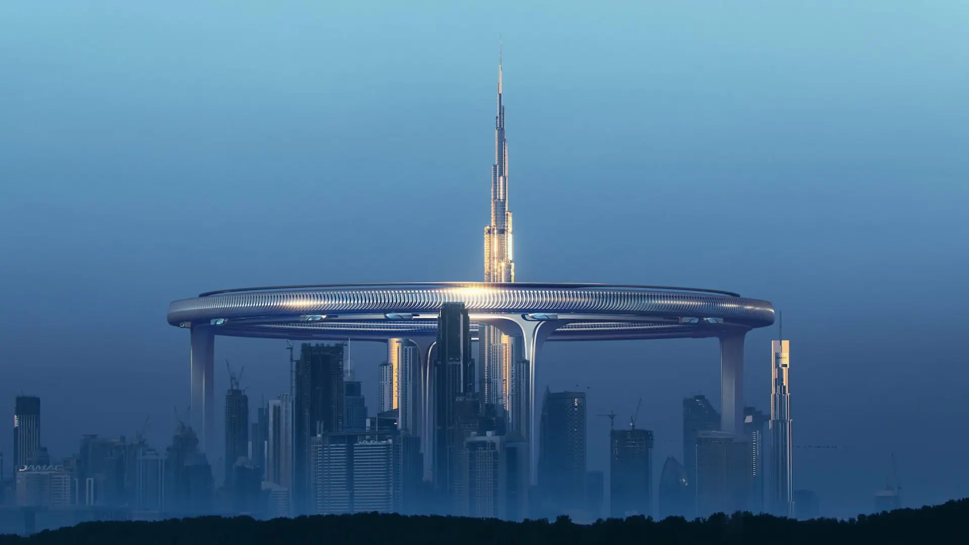 Downtown Circle: así será la ciudad flotante en Dubái alrededor del Burj Khalifa