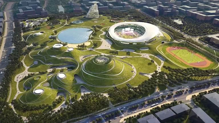 Así es Quzhou el nuevo estadio en China con un diseño revolucionario