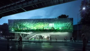 La nueva biblioteca verde en Nueva York inspirada en la copa de los árboles