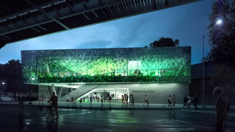 La nueva biblioteca verde en Nueva York inspirada en la copa de los árboles