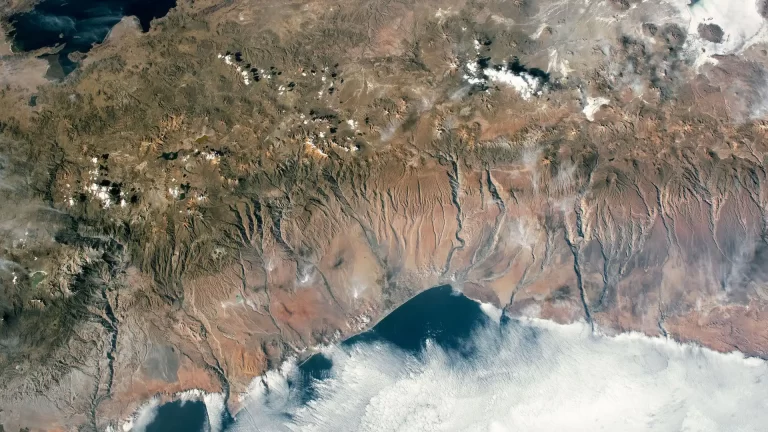 Así se ven las costas de Chile y Perú desde la Estación Espacial