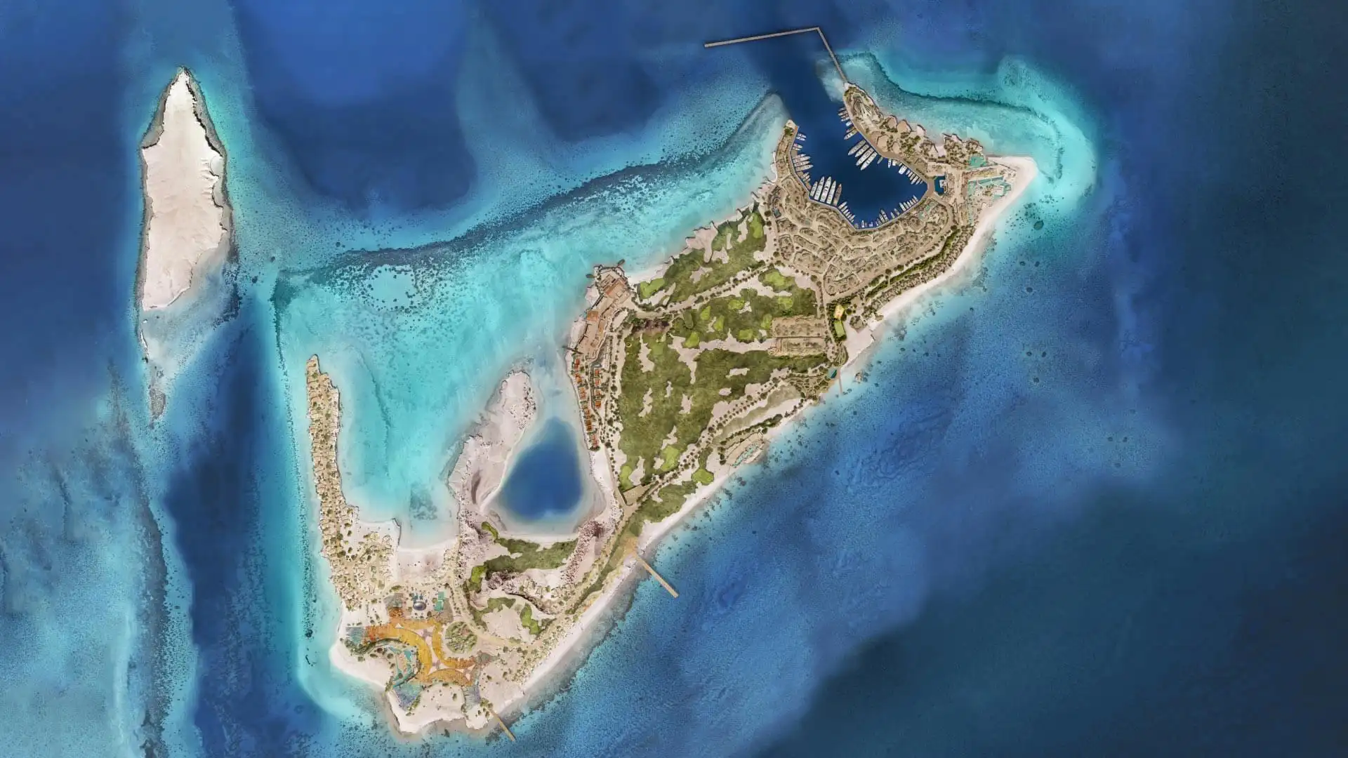 Los nuevos hoteles en la isla Sindalah, de los creadores de The Line