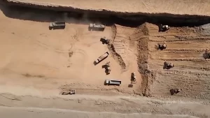 Un nuevo video de The Line muestra el avance de construcción en Arabia