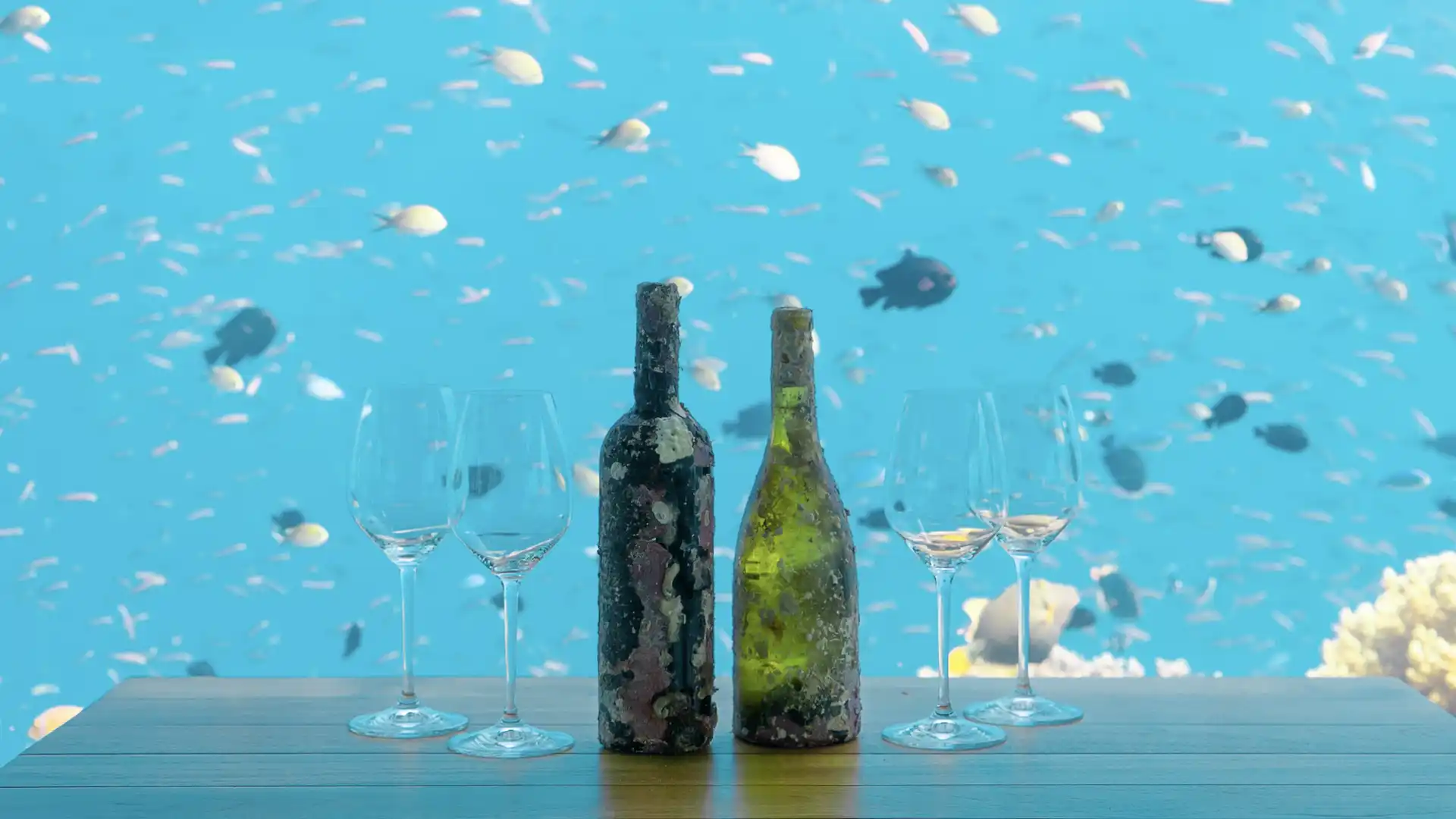 Así es el restaurante submarino en Maldivas y sus catas de vinos