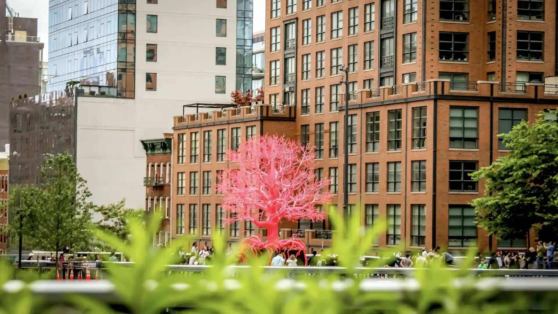 Old Tree: el árbol rojo del High Line, la nueva atracción en Nueva York