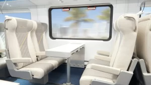 En imágenes, cómo son por dentro los trenes Miami Orlando