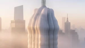 Así son los originales rascacielos inflables en imágenes