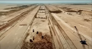 Las nuevas imágenes de The Line y la construcción en Arabia
