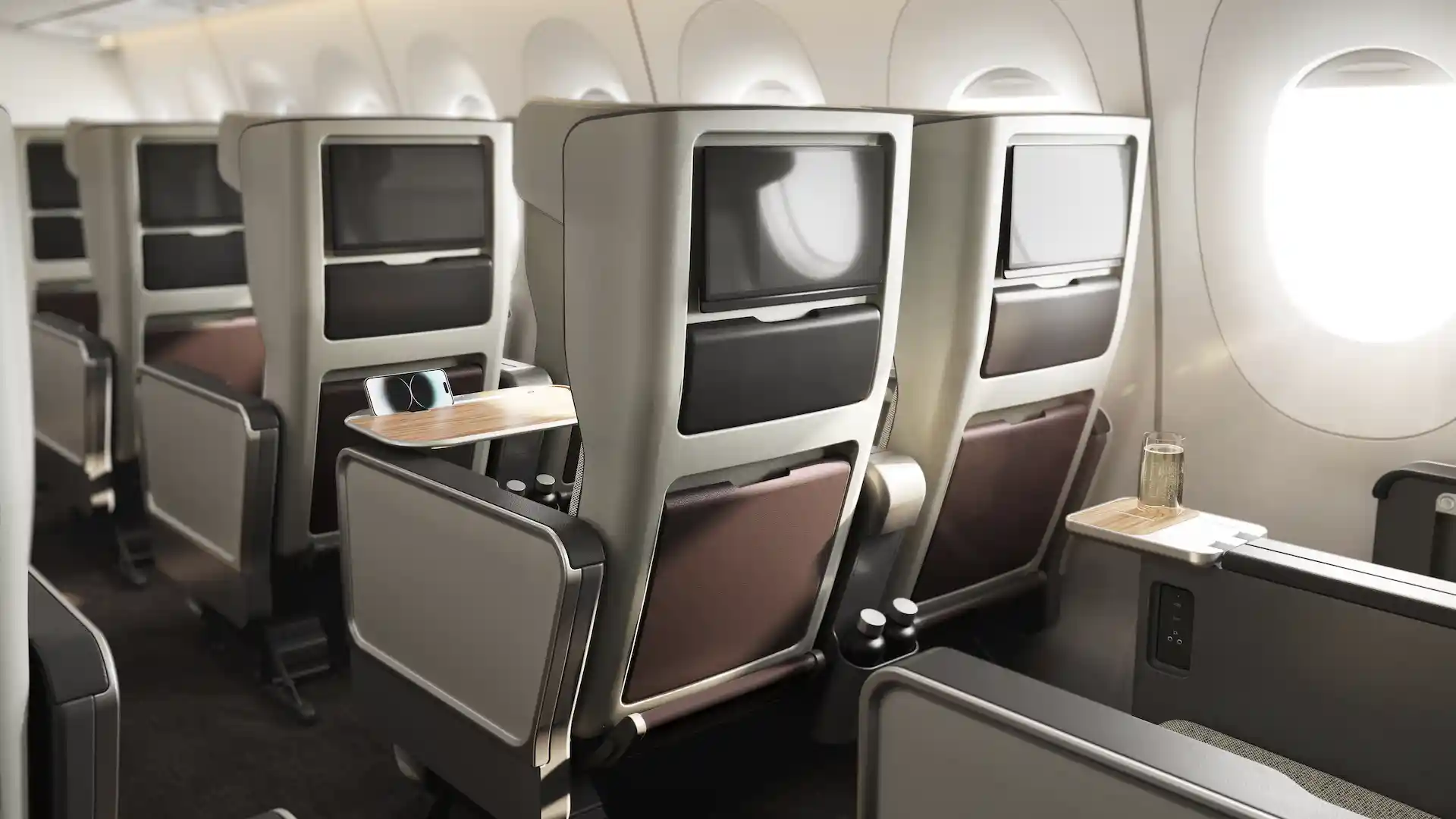 Así son los nuevos asientos de Qantas para sus Airbus A350: imágenes