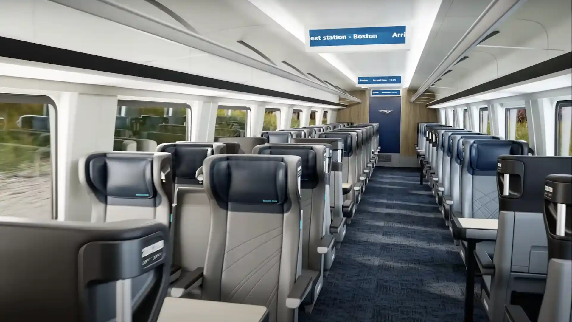 Así son los modernos nuevos trenes Amtrak Airo en imágenes