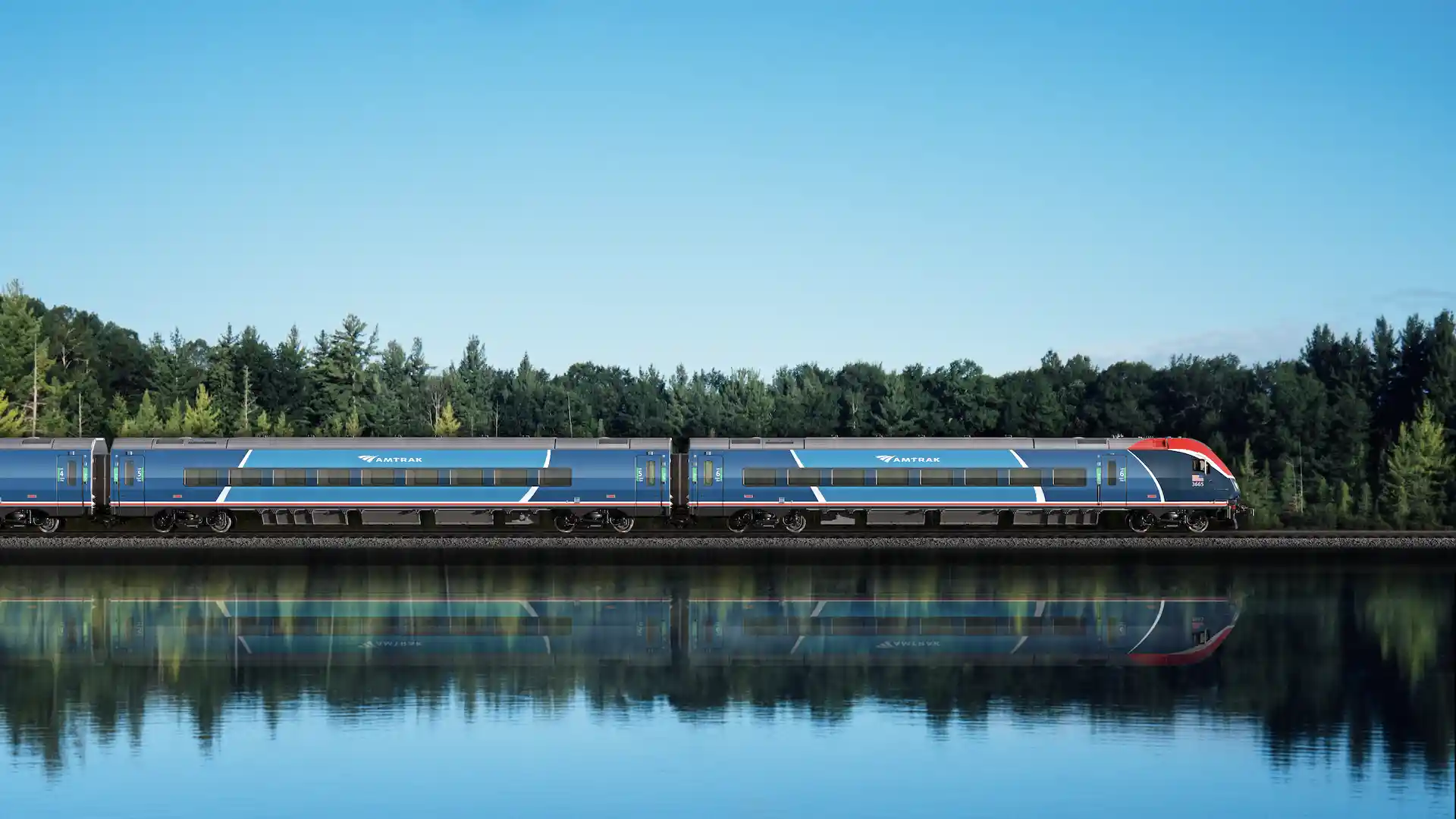 Así son los modernos nuevos trenes Amtrak Airo en imágenes